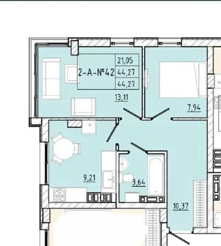 2-х комнатная квартира в ЖК Приморские сады. Крижанівка (Комінтернівський район) - фото 1