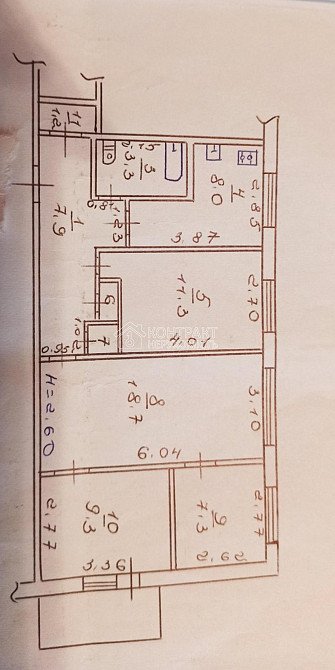 Продаж Квартира 4-кімнатна, 5/9 поверх на вул. Гагаріна Харків - фото 17