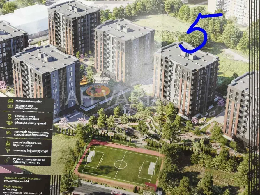 Продаж 2к Квартира 61 кв.м {geo.addres} Ужгород - фото 15