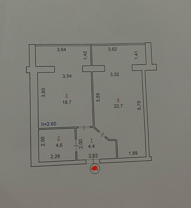 Продаж 1к Квартира 51 кв.м Євгенія Рихліка 15 Zhytomyr - photo 1