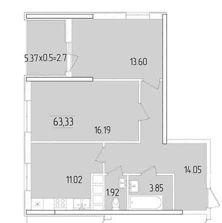 Продаж Квартира 2-кімнатна, 18/24 поверх на Краснова улица, 3/61 Одеса