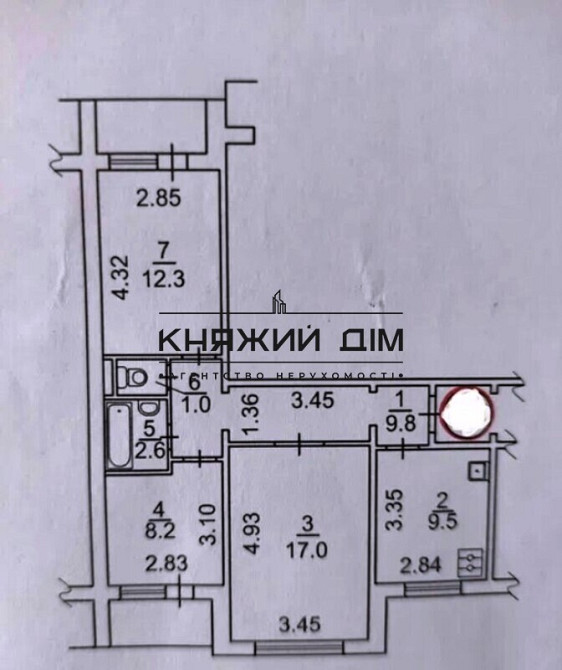 Продаж роздільної 3-х к. квартири на Троєщині. №21144712 Київ - фото 8