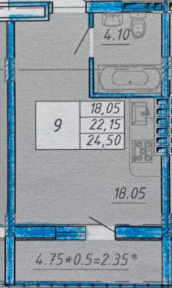 Продам смарт-квартиру в ЖК "Смарт Сити" (пос.Котовского) Крижанівка (Комінтернівський район) - фото 7