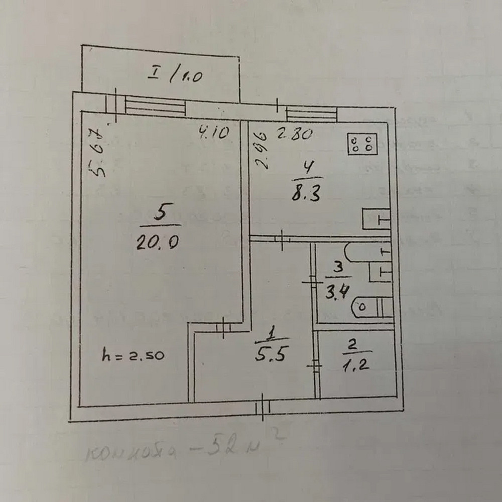 Продаж Квартира 1-кімнатна, 3/10 поверх на Косиора, 45А Дніпро - фото 10