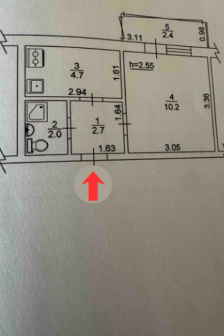 Продаж Квартира 1-кімнатна, 5/9 поверх на Героїв Дніпра вул., д. 25 Kiev - photo 10