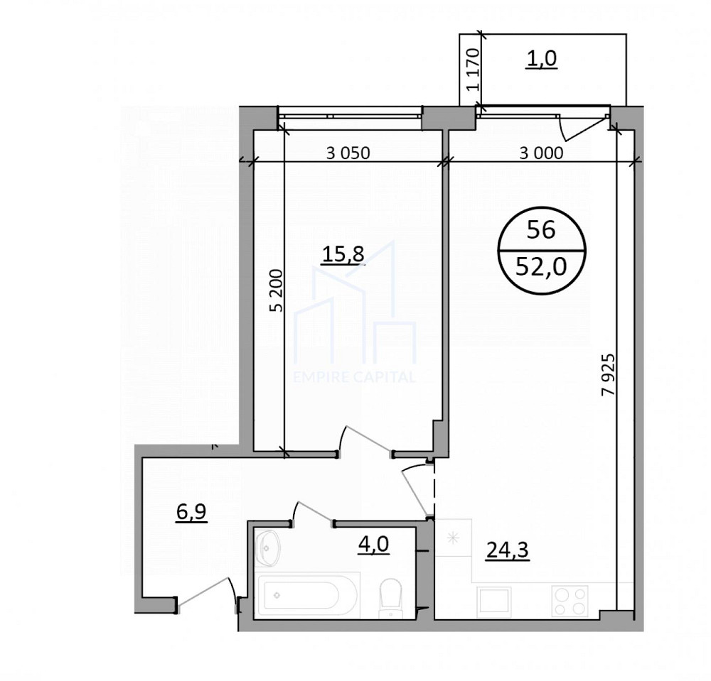 Продаж Квартира 1-кімнатна, 5/5 поверх на вул. Львівська Брюховичи (м Львив район) - изображение 9