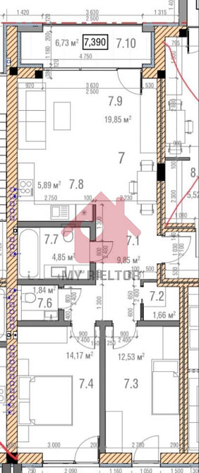 Продаж двокімнатної квартири район Бам. Uzhhorod - photo 3