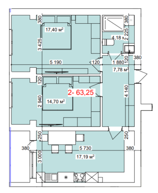 Продаж Квартира 2-кімнатна, 2/6 поверх на Лисенка, 5а Kolomyya - photo 2