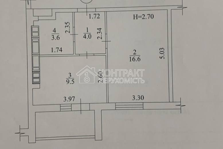 Продаж Квартира 1-кімнатна, 7/9 поверх на вул. Миру Харків - фото 11