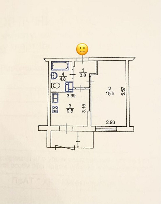 Продаж Квартира 1-кімнатна, 16/23 поверх на Архітектора Вербицького, 1В Kiev - photo 5