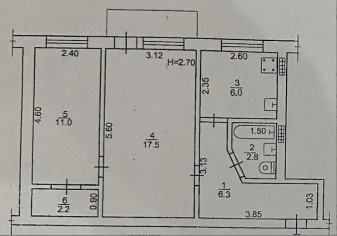 Продаж 2к Квартира 47 кв.м КОСВЕННАЯ Одеса - фото 13