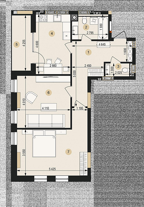 Продаж Квартира 2-кімнатна, 7/9 поверх на вул. Пасічна Львів - фото 2