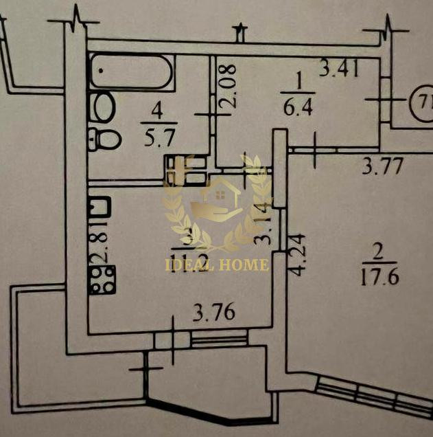 Продаж Квартира 1-кімнатна, 17/23 поверх на Харьковское шоссе, 17А Київ - фото 7