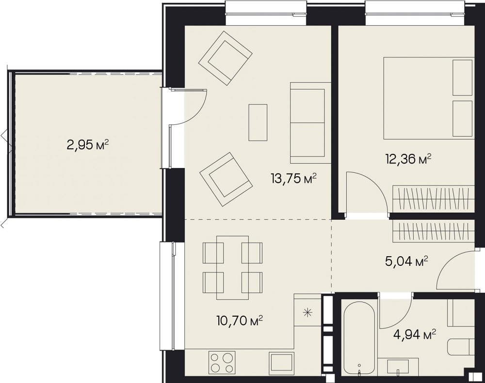 Продаж Квартира 1-кімнатна, 4/6 поверх на вул. Пимоненка Миколи Львів - фото 3