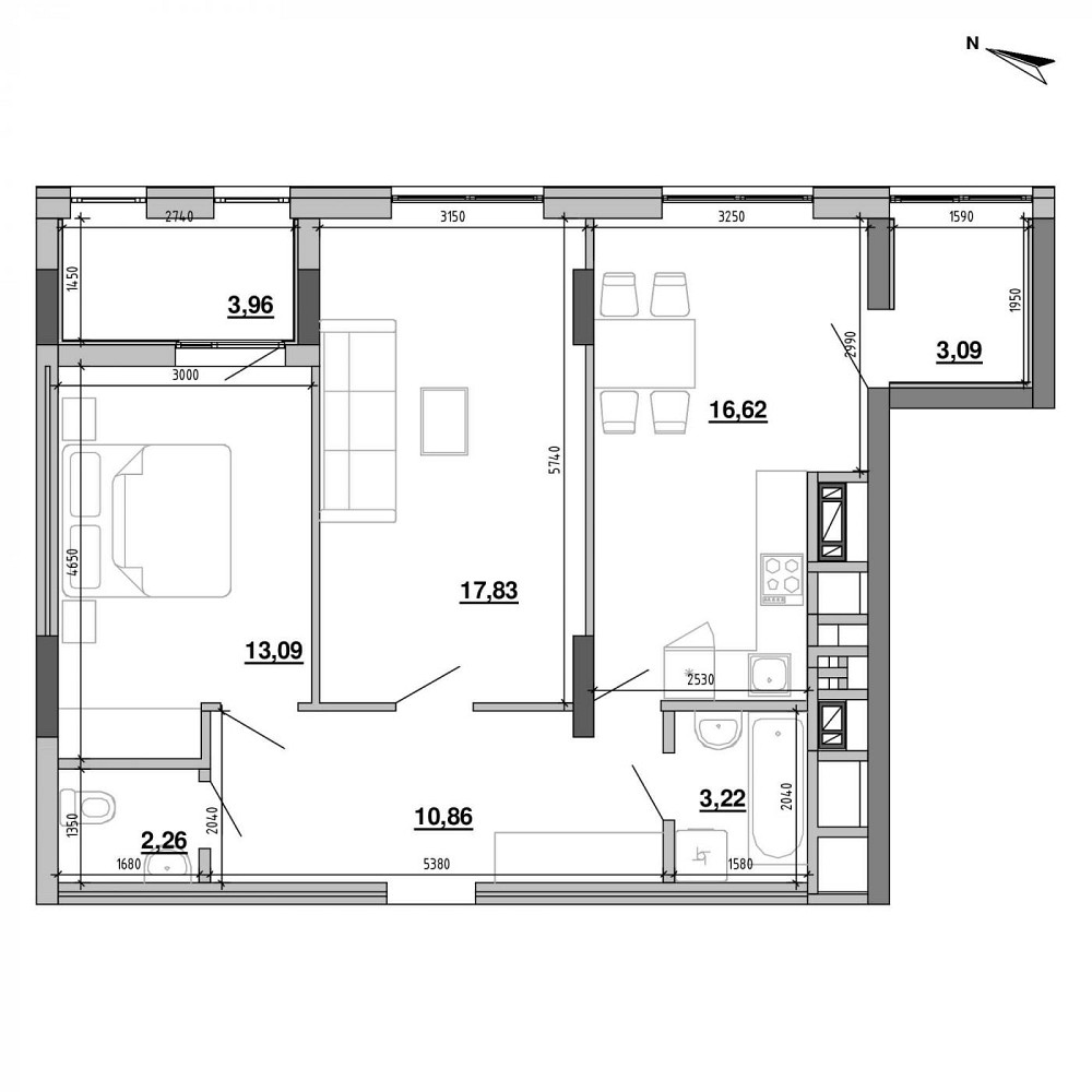 Продаж 2к Квартира 70.93 кв.м Хмельницького Богдана вул. L'viv - photo 2