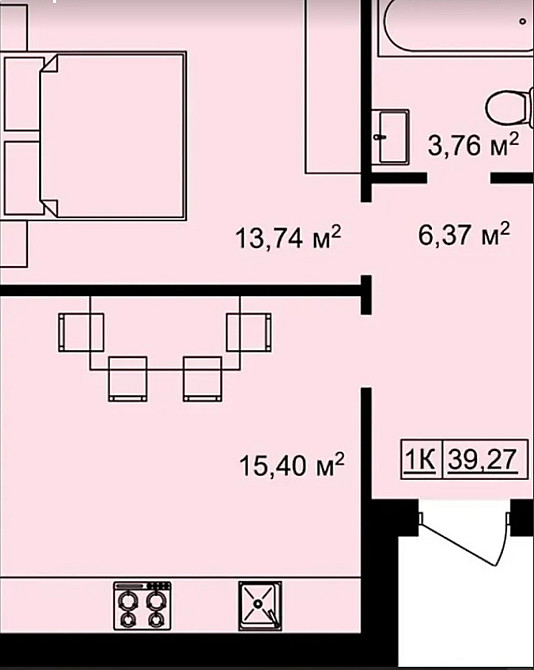 Продаж 1к квартири 40 кв. м на вул. Загребельна Тернопіль - фото 5