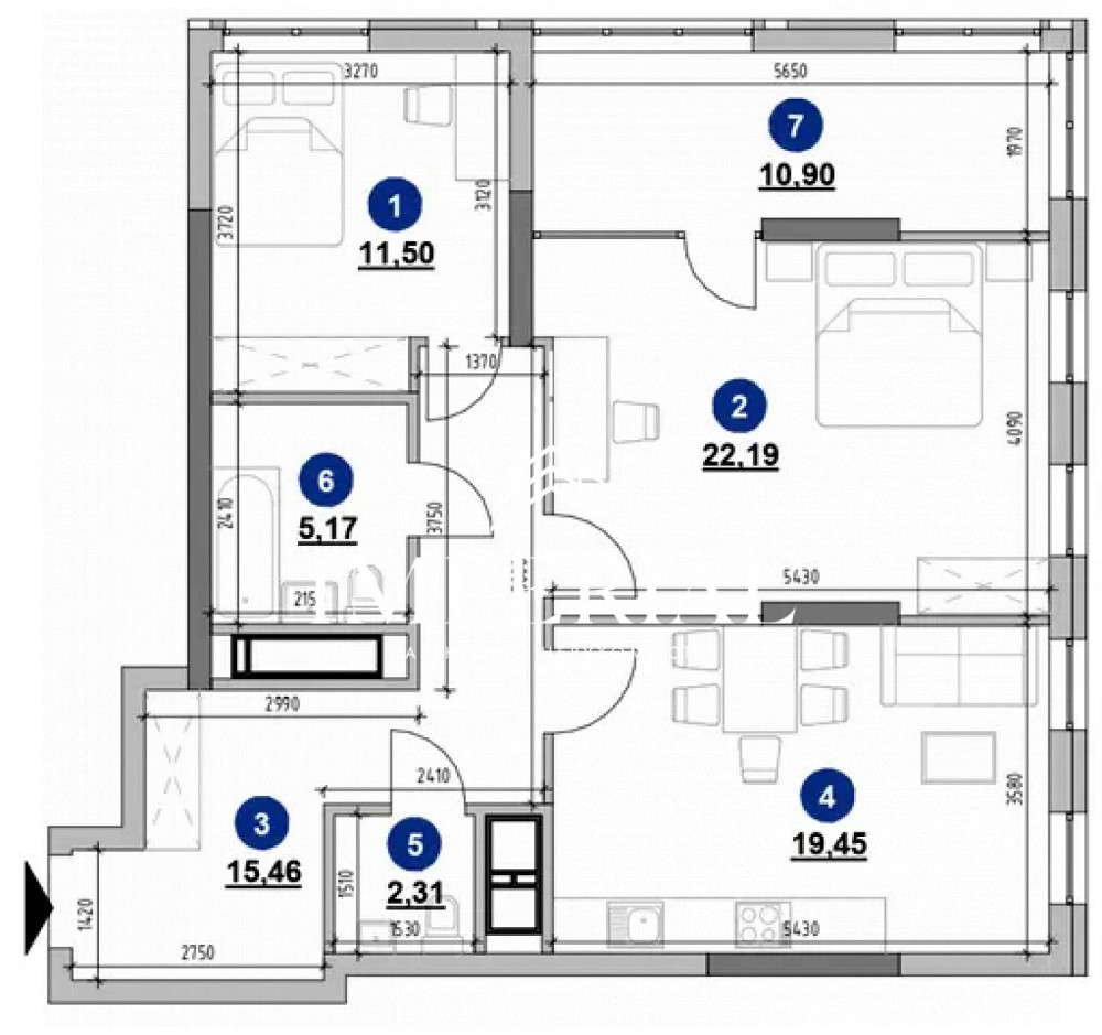 Продаж Квартира 1-кімнатна, 18/26 поверх на вул. Андрія Верхогляда Київ - фото 4