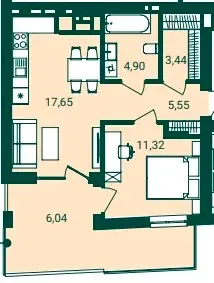 For sale 1-room Apartment 48.3 sq.m Тролейбусна L'viv - photo 1