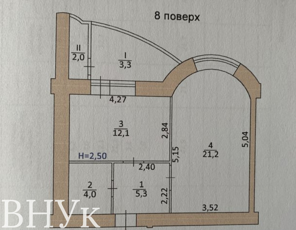 Продаж Квартира 1-кімнатна, 8/9 поверх на вул. Довженка О. Тернополь - изображение 4