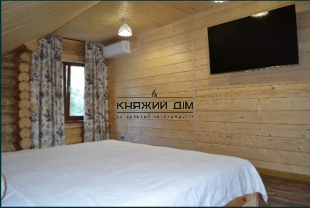 Новый Эко-дом со смереки у Десны, с бассейном + сауна (чан) КГ Гавань. № 139000  - фото 12