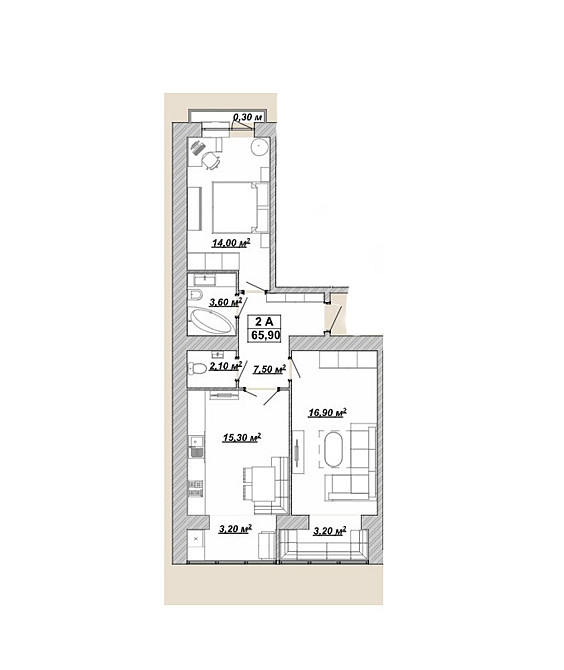 Продаж Квартира 2-кімнатна, 12/13 поверх Ивано-Франковск - изображение 12