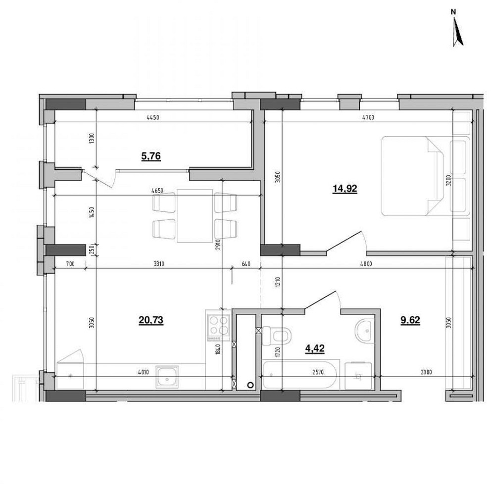 Продаж 1к Квартира 55.8 кв.м Хмельницького Богдана вул. Львів - фото 2