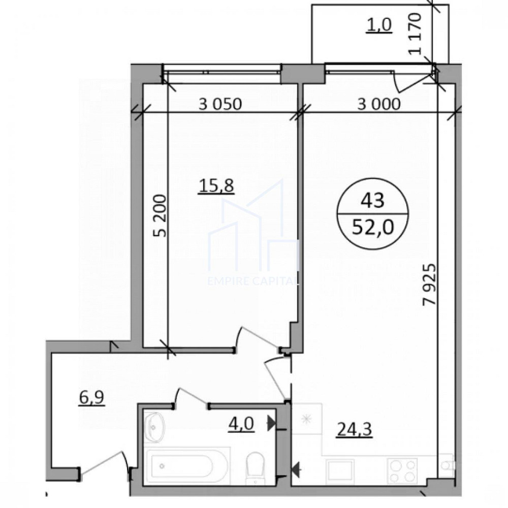 Продаж 1к квартири 52 кв. м Брюховичі (Перемишлянський район) - фото 4