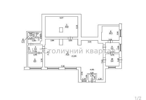 Продаж торгове приміщення на Радченка Петра вул., 25 приміщень - 7, поверх - 1/3 Kiev