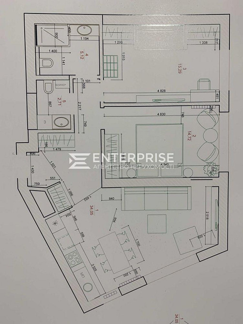 Продаж Квартира 2-кімнатна, 20/22 поверх на вул. Липковського Київ - фото 16