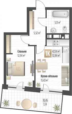 Продаж 1К квартири — Орлика Пилипа Львів
