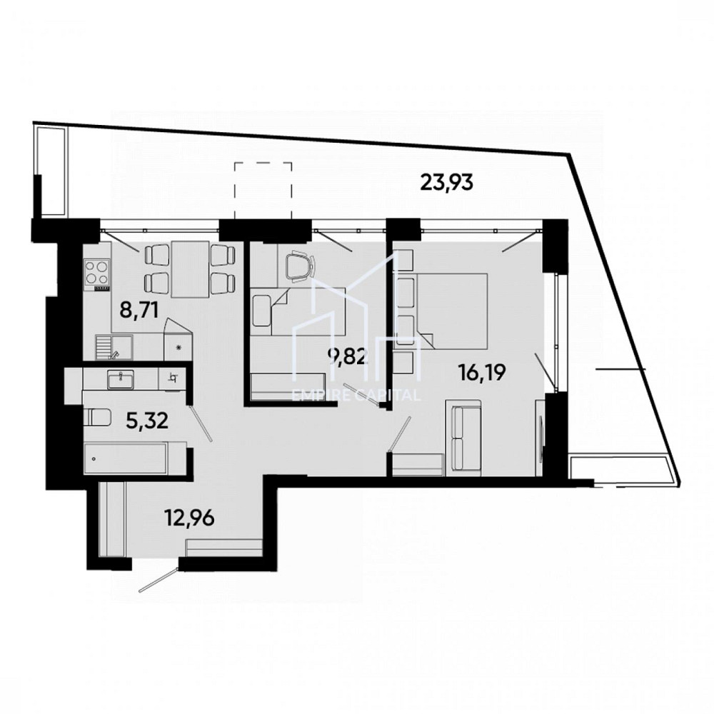 Продаж Квартира 2-кімнатна, 15/16 поверх на вул. Джона Леннона Львів - фото 3