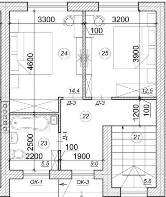 2-этажный таунхаус в с.Фонтанка Фонтанка - фото 7