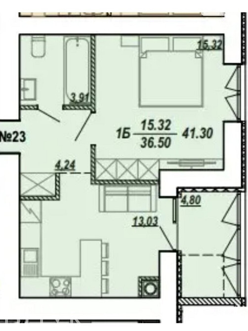 Продаж Квартира 1-кімнатна, 8/8 поверх на вул. Текстильна Тернопіль - фото 3