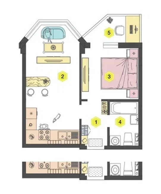 Однокомнатная квартира в ЖК Алексеевский Odessa - photo 8