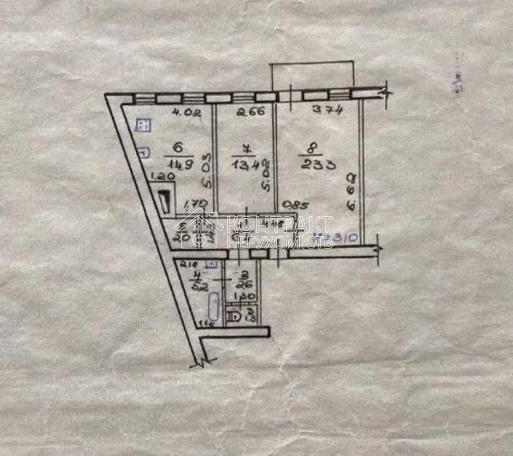 Продаж Квартира 2-кімнатна, 4/4 поверх на вул. Алчевських Харків - фото 10