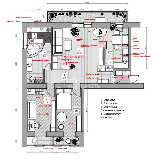 Продаж Квартира 3-кімнатна, 6/9 поверх на вул. Академика Вальтера Kharkiv - photo 10