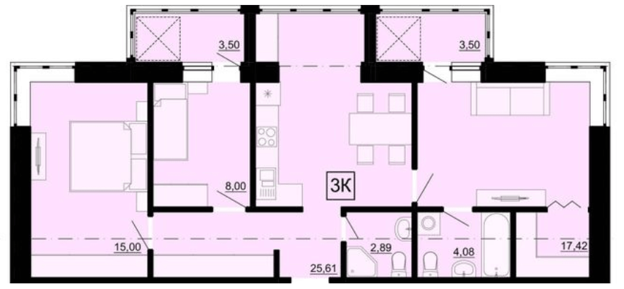 Продаж Квартира 2-кімнатна, 6/11 поверх на Профсоюзная улица Odessa - photo 14
