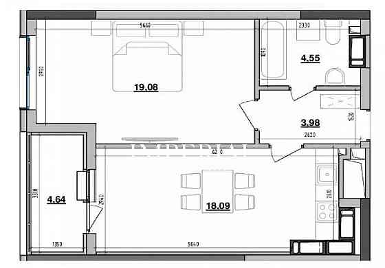 Продаж Квартира 1-кімнатна, 20/26 поверх на вул. Коновальця Євгена Киев