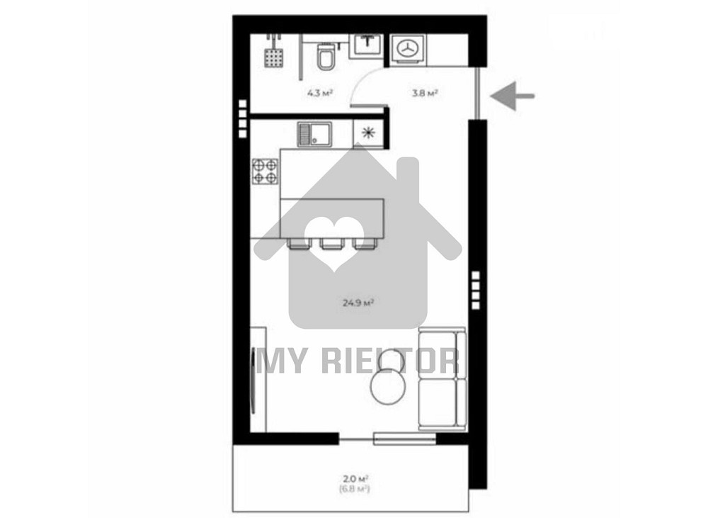 Продаж квартири у чудовому Grand Hills! Uzhhorod - photo 1