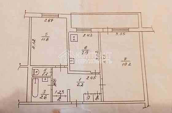 Продаж Квартира 2-кімнатна, 8/9 поверх на вул. Владислава Зубенка Харьков