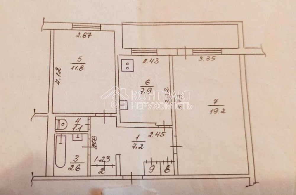 Продаж Квартира 2-кімнатна, 8/9 поверх на вул. Владислава Зубенка Харків - фото 4