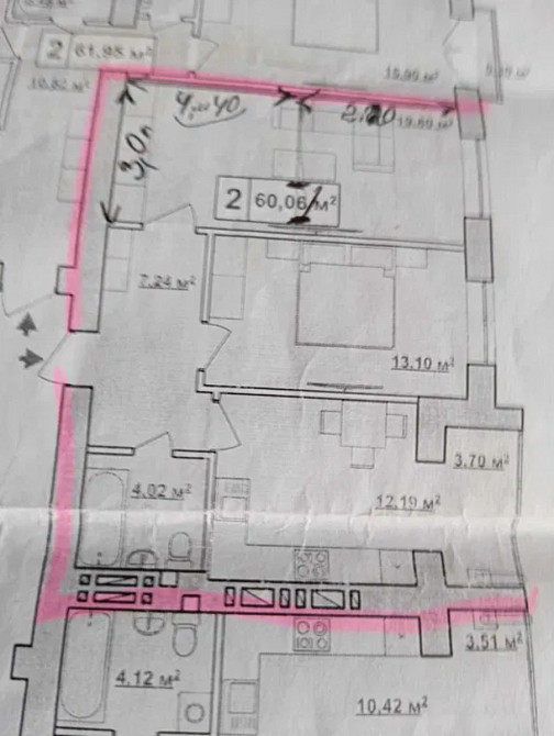 Продаж Квартира 2-кімнатна, 3/9 поверх на Горбачевського вул., 40Б Ивано-Франковск - изображение 2