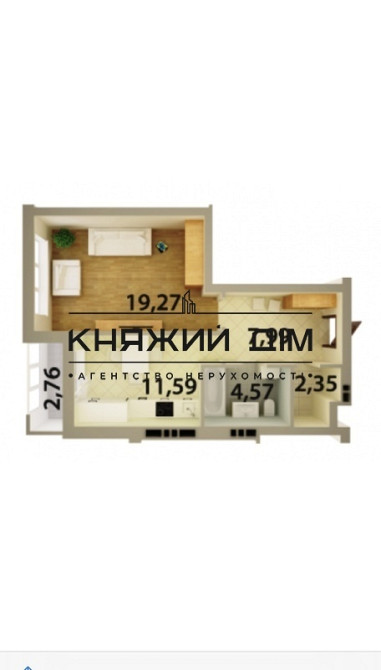 Оренда Квартира 1-кімнатна, 3/25 поверх на Бажана Николая просп. Киев - изображение 9