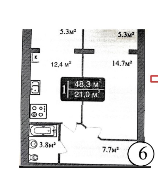 Продаж 1к Квартира 48 кв.м Євгенія Рихліка 15 Zhytomyr - photo 2