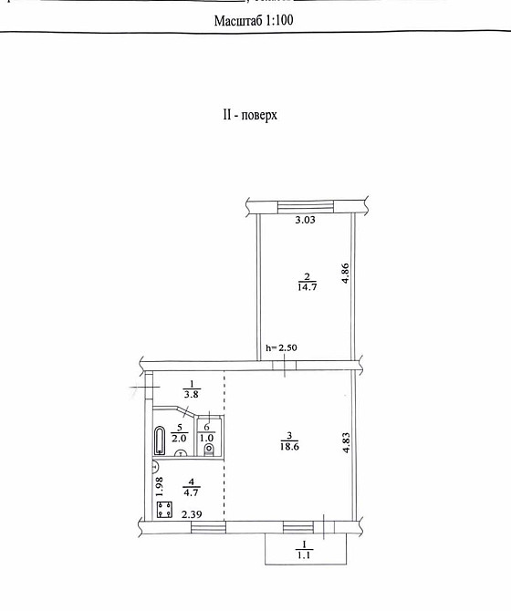 Продаж Квартира 2-кімнатна, 2/5 поверх на Вишгородська вул., д. 48б Київ - фото 15