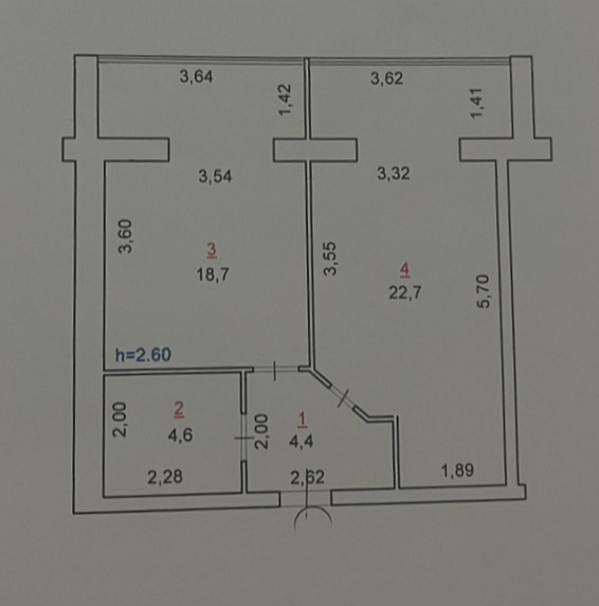 Продаж Квартира 1-кімнатна, 9/10 поверх на вул. Євгена Рихліка Житомир - фото 9