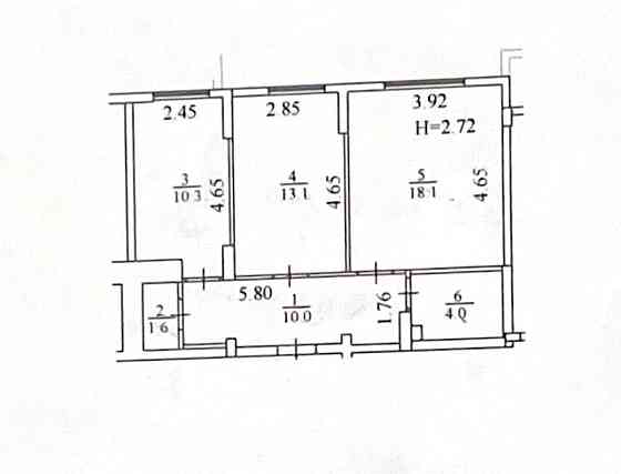 Продаж Квартира 2-кімнатна, 1/6 поверх на Метрологічна вул., 111 Киев