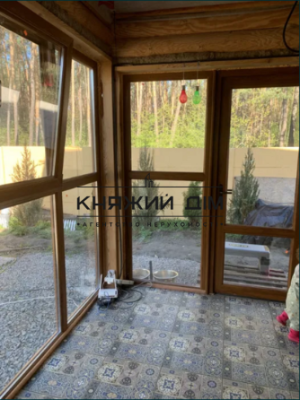 ПРОДАЁТСЯ ЭКО-ДОМ СО СРУБА В ЛЕСУ ВОЗЛЕ ОЗЕРА с.Малая Александровка Бориспольского района 