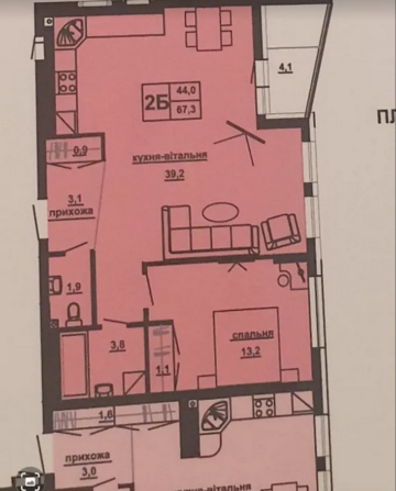 Продаж 2к квартири 67.3 кв. м на вул. Юліана Опільського Тернопіль - фото 2