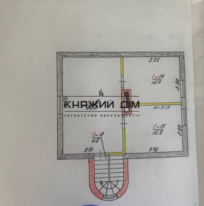 Продаж 3-поверхового цегляного будинку 150 м2, Малютянка, 35 км від центру Києва. № 2211656 Малютянка - фото 19